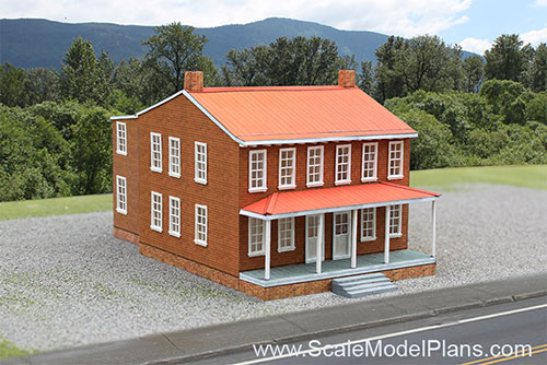 Model structure Maryland duplex ho scale