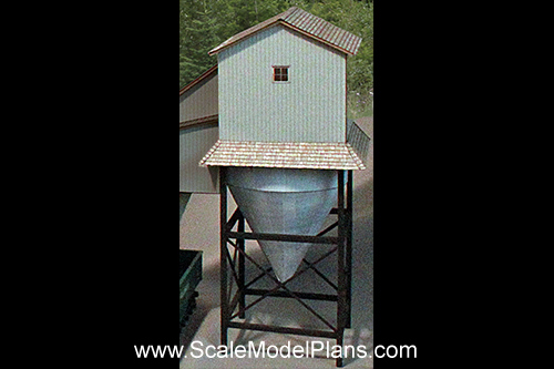 HO scale model coal mine