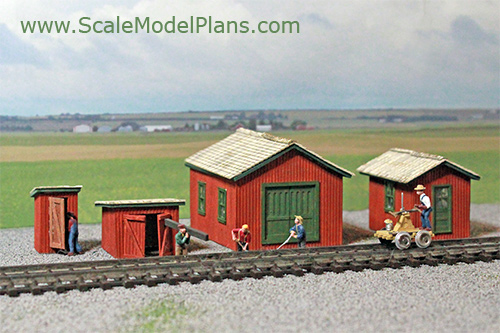 HO Scale model trackside structures