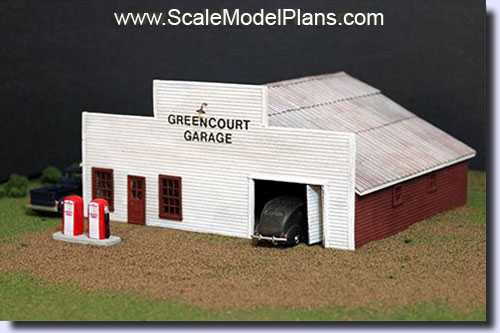 Model Railroad Building Plans for N HO OO and O scale model railroad structures