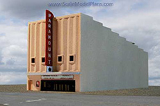 Scale plans for Paramount Theatre N scale