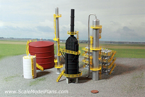Model railroad oil refinery plans