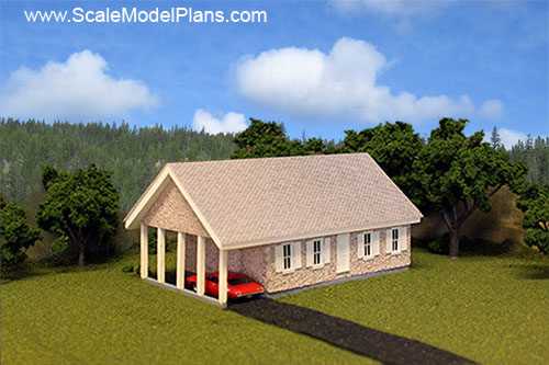 Scratch build plans for model railroad structure