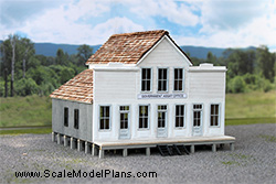 H O Scale Barkerville scale model