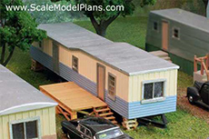HO scale N scale model train building