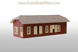 NYLB Railroad Freight shed plans O scale