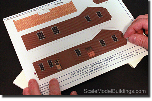 Cardstock Structures for Model Railroads and Dioramas -  m