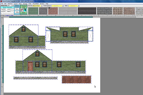 using scalemodelplans.com templates with Model Builder software